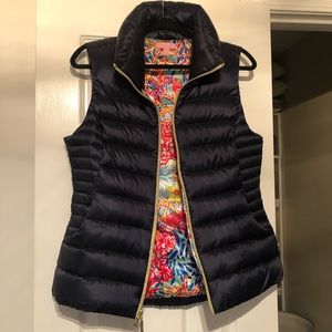 Navy Down Puffer Vest